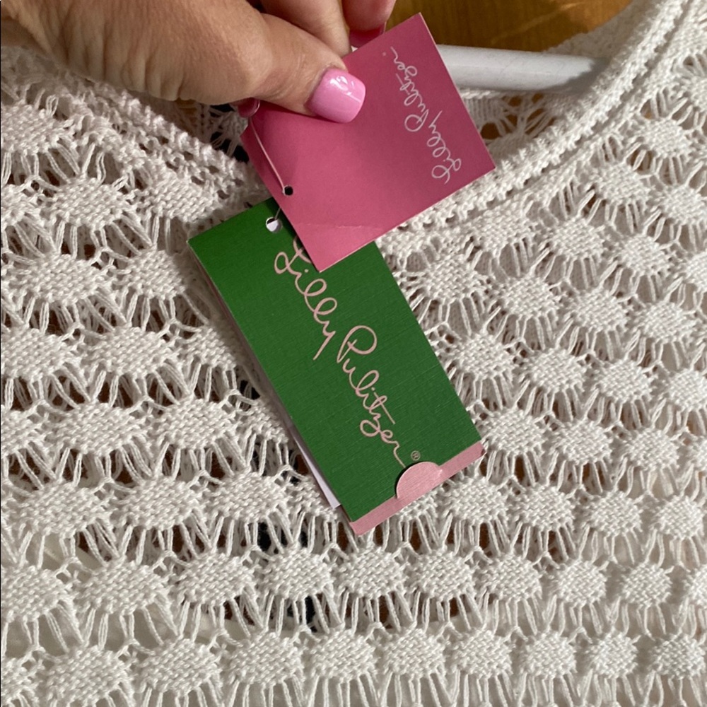 Lilly Pulitzer White Crochet Top